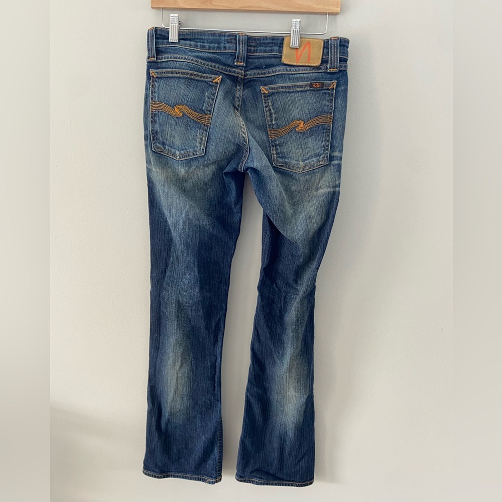 Nudie Jeans Women's Boot Cut in Blue and Brown